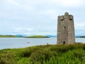 Kildavnet Castle, 15th-century Irish rectangular tower house Royalty Free Stock Photo